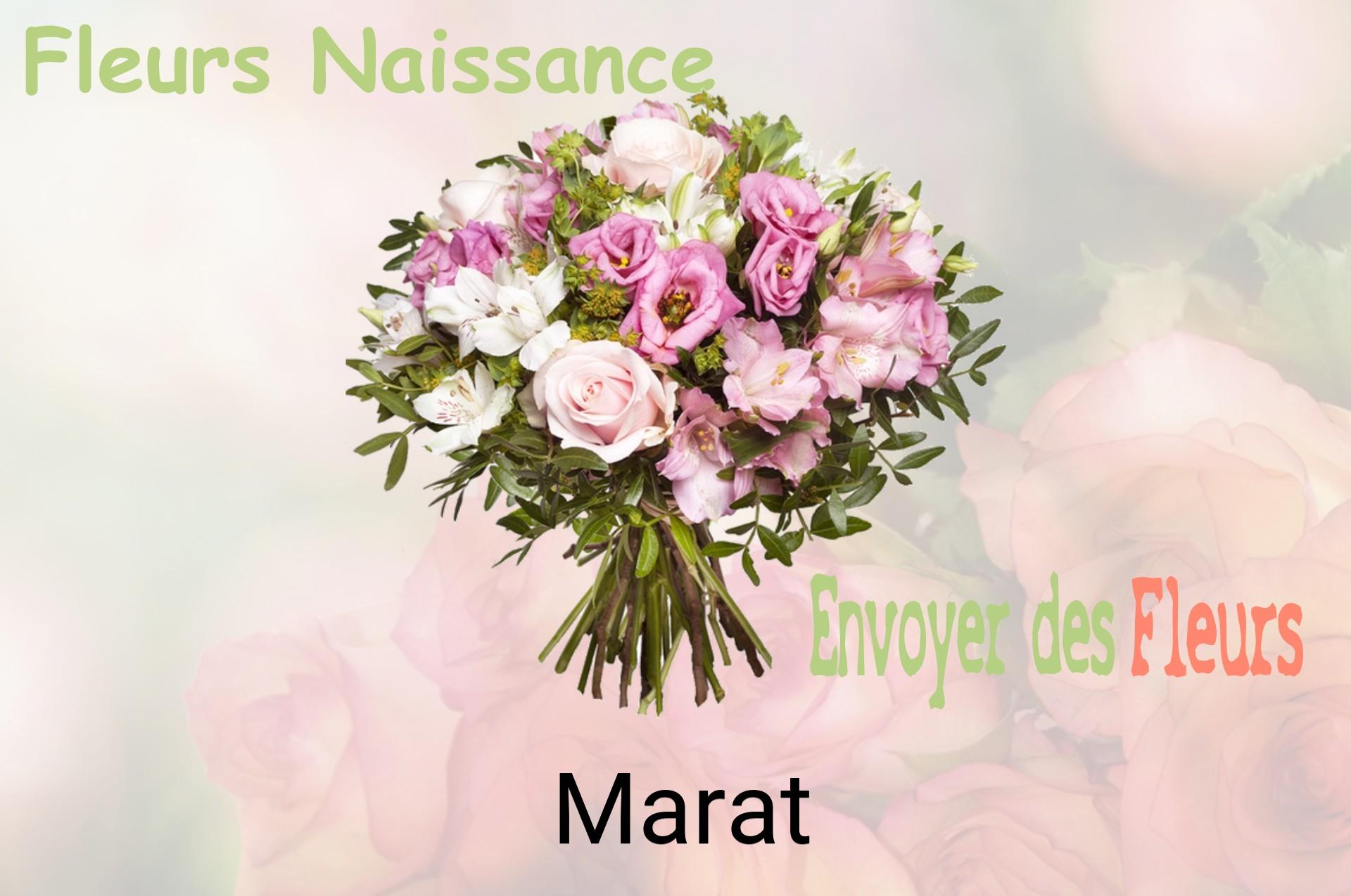 Bouquet de fleurs de naissance livré à Marat